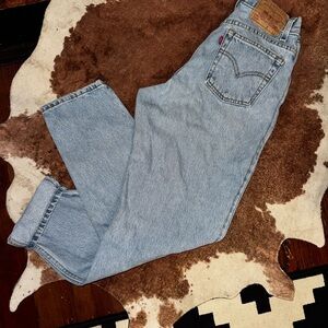 Levi's Light Blue High-Rise Straight Jeans